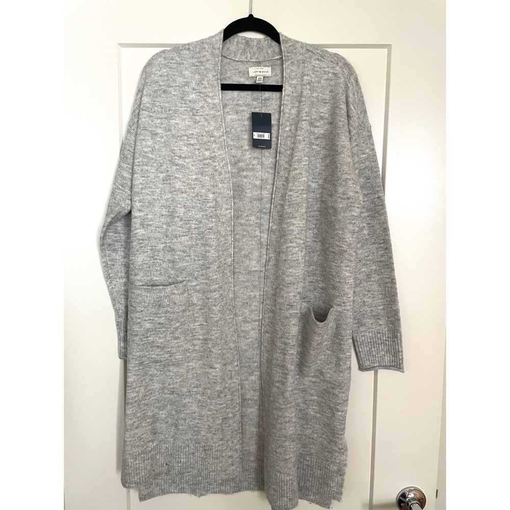 NWT Lucky Brand Women’s Oversized Duster Cardigan in Heather Gray (Size M)
